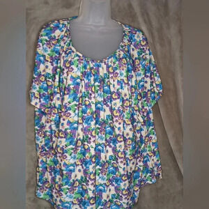 CATHY WOMAN floral blouse (#948)